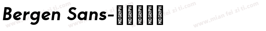 Bergen Sans字体转换